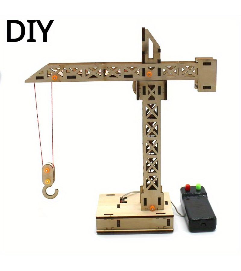 A Set Of Tower Crane Building Blocks Toys For Construction Assembly Scientific Experiment And Lifting Gift - Image 4
