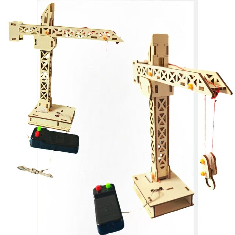 A Set Of Tower Crane Building Blocks Toys For Construction Assembly Scientific Experiment And Lifting Gift - Image 3