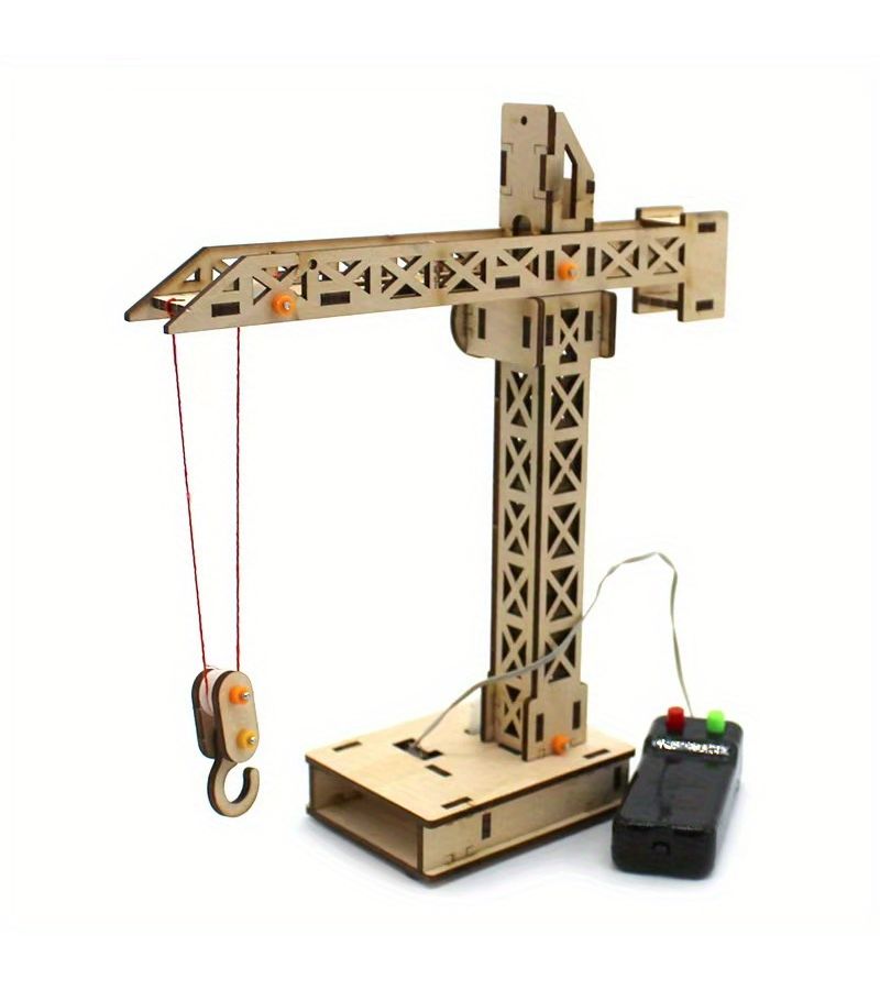 A Set Of Tower Crane Building Blocks Toys For Construction Assembly Scientific Experiment And Lifting Gift - Image 5