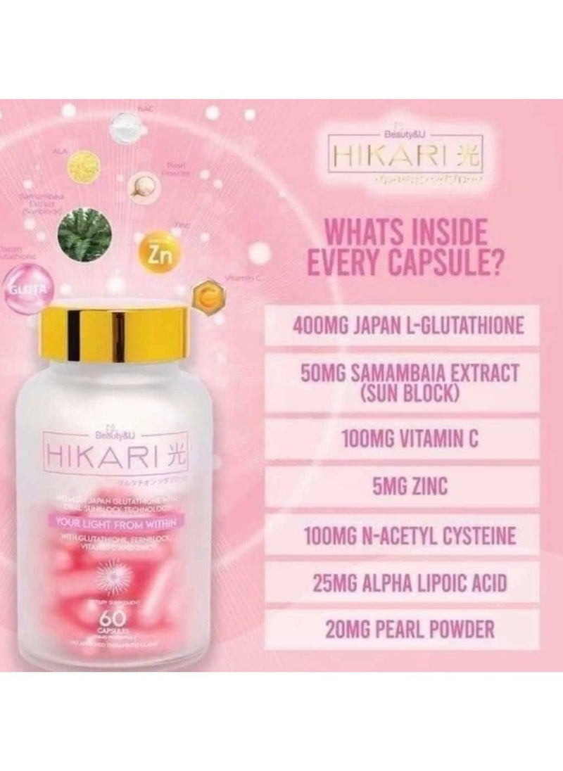 Hikari Ultra Glutathione 60 capsules  - Image 4