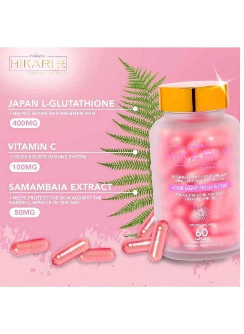 Hikari Ultra Glutathione 60 capsules  - Image 2