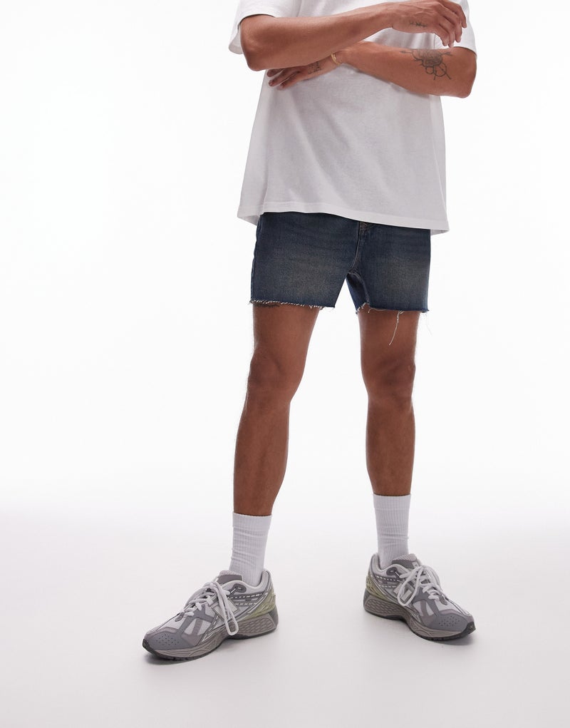 TOPMAN Micro Denim Shorts - Image 1