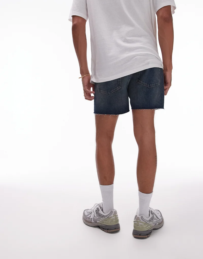 توب مان Micro Denim Shorts