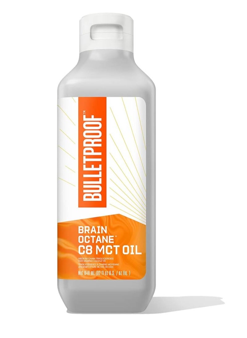بوليت بروف زيت Brain Octane C8 MCT، 32 أونصة، مكمل كيتو للطاقة المستدامة ورغبة أقل في تناول الطعام 