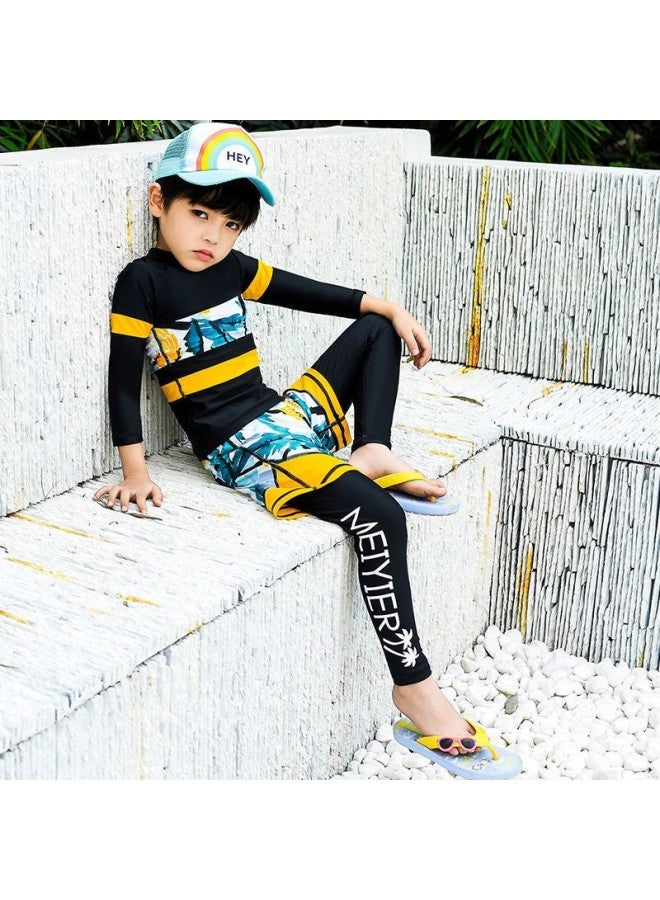 Children's Swimsuit Big Kids Quick-drying Split Sunscreen Swimsuit Long-sleeved Trousers Waterproof Mother Diving Suit For Boys And Girls