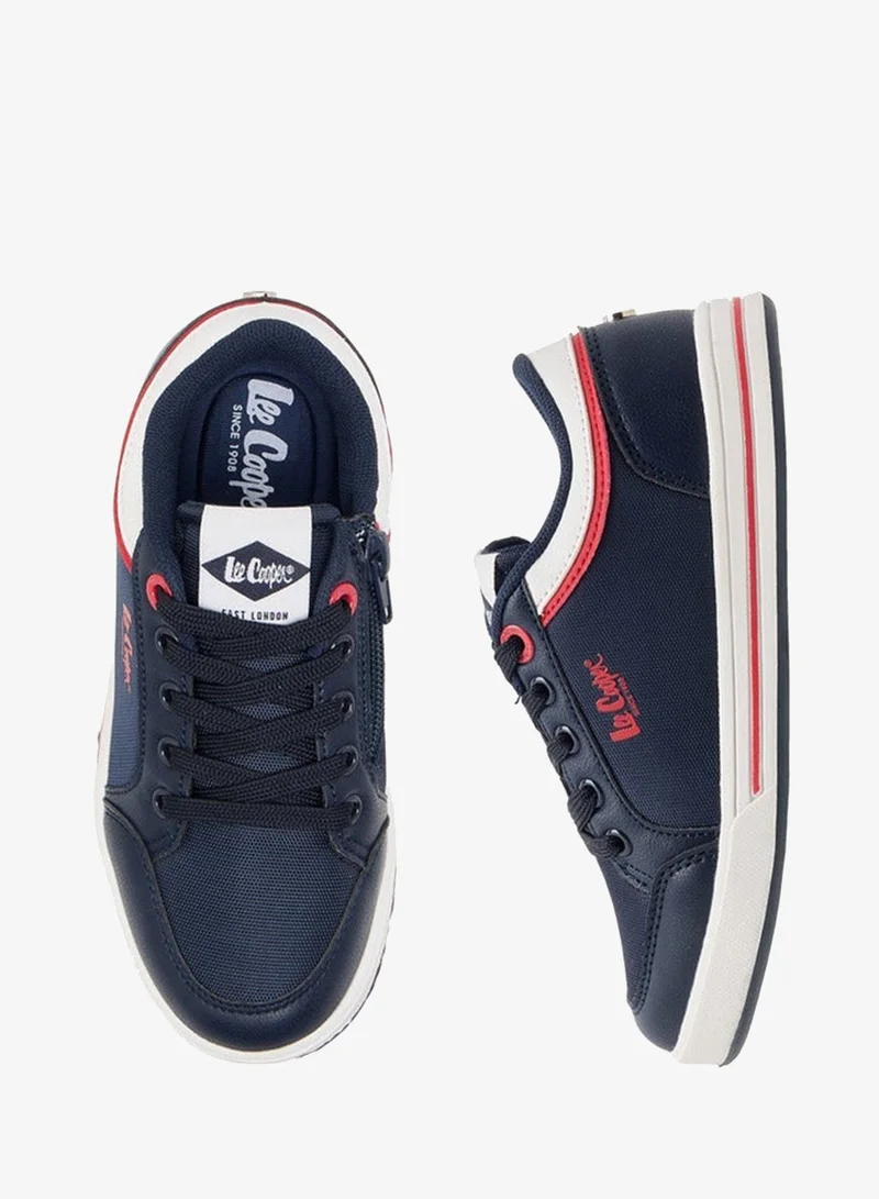 Lee Cooper Boys' Panelled Lace-Up Sneakers