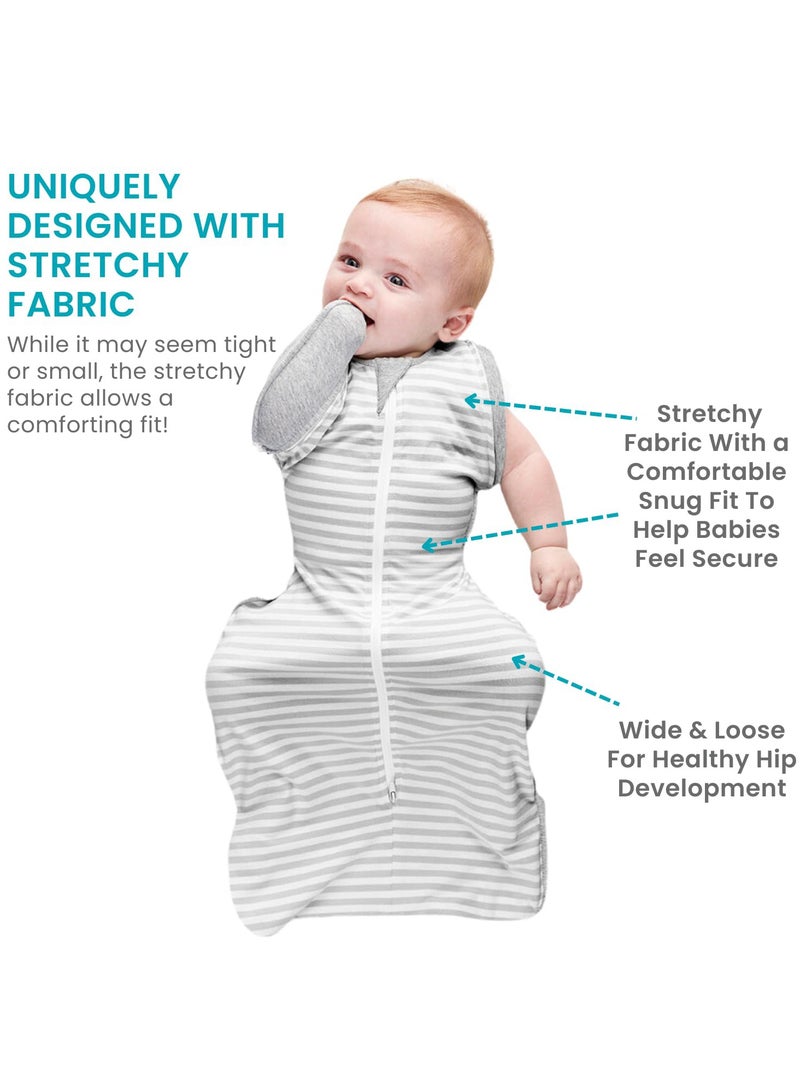 Y&D Pure Cotton Baby Swaddling Cloth Sleeping Bag Self-Soothing Swaddles for Newborns Baby Comfortable Sleeping Bag Baby Sleep Sack Swaddling Towel Baby Anti-surprise Jump Quilt New Born Essentials for Baby - Image 4