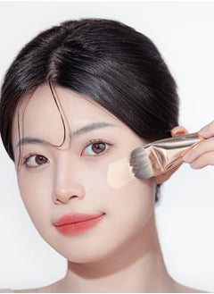 BONITO Flat-Head Makeup Brush, Wide Liquid Foundation Brush, Cleansing Brush, Concealer Brush, Luxury Fiber Bristle, Face Makeup Tool  - Image 2