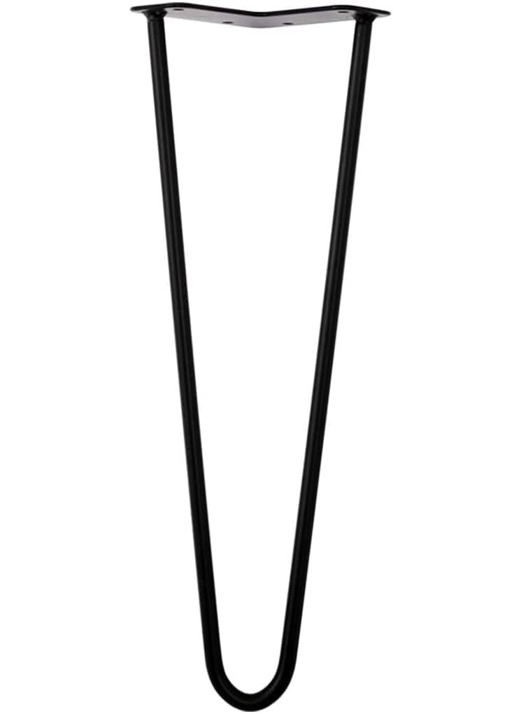 Ventuos vemtuos K Group Metal Industrial Hairpin Legs Set of 4 Black TwoRod Mid Century Modern Style Heavy Duty Solid Iron Furniture DIY Project for Coffee Table End Table Workstation22  - Image 2