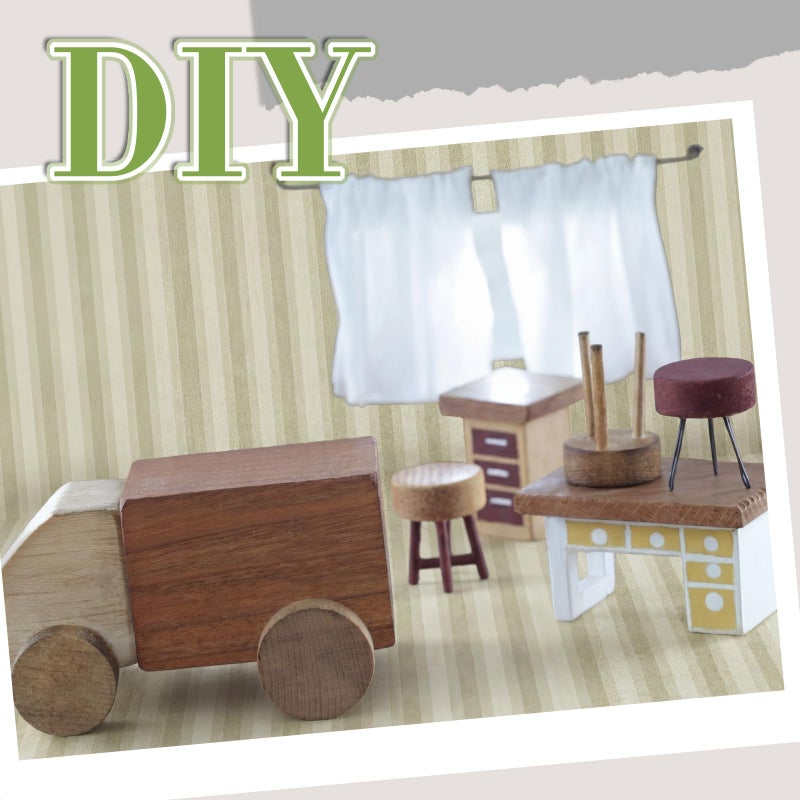 Flutesan 12 Pcs Miniature Dollhouse Wallpaper and Flooring Peel and Stick Mini DIY Self Adhesive Dollhouse Accessories 8.27 x 11.69 Inch (Vintage Stripes) - Image 5