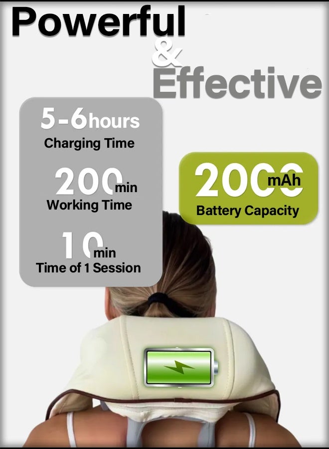 جهاز مُدلي ميني للرقبة والكتف مع دفء - بدون يد - لدق العضلة المضلعة - Image 4