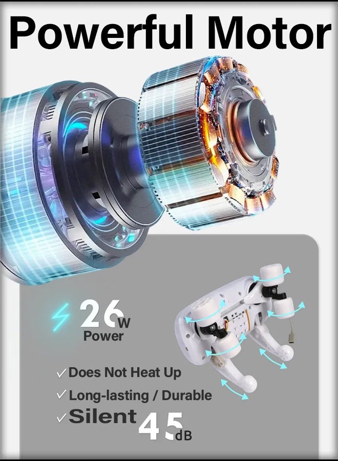 جهاز مُدلي ميني للرقبة والكتف مع دفء - بدون يد - لدق العضلة المضلعة - Image 5