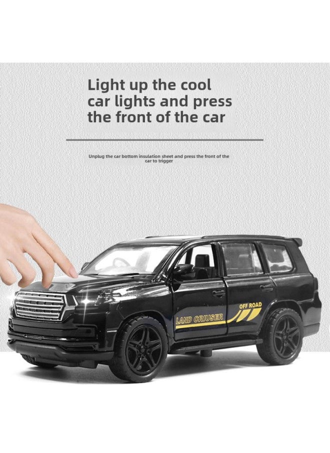 (Window Box) Sound And Light Cross-country Alloy Sports Car Model Children's Toys Car Boy Gift Generation-Color:Open The Window Box-sound And Light Version Three Open The Door To Take The Police Car White  - Image 4