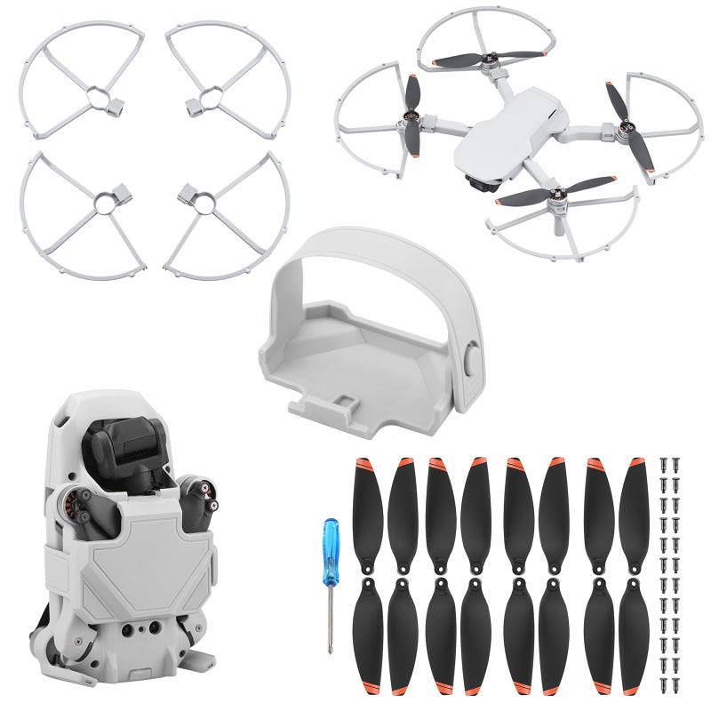 BRDRC Propeller Guard16PCS Propeller Blade Propeller Holder Starp for DJI Mini 2 Mini 4KSpecta DroneLight Weight Props Guard Bumper for Mavic Mini SE Drone Protective Accessory - Image 2