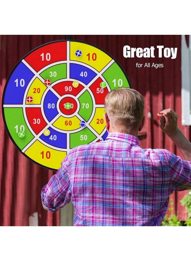 Bootaa 29" Large Dart Board for Kids, BooTaa Kids Dart Board with 12 Sticky Balls, Boys Toys, Indoor/Sport Outdoor Fun Party Play Game Toys, Birthday Gifts for 3 4 5 6 7 8 9 10 11 12 Year Old Boys Girls - Image 4