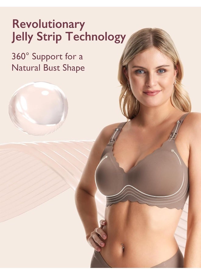 مام كوزي حمالة صدر للأمومة والرضاعة - جيلي ستريب - YN46 - بني غامق - كبير - Image 3