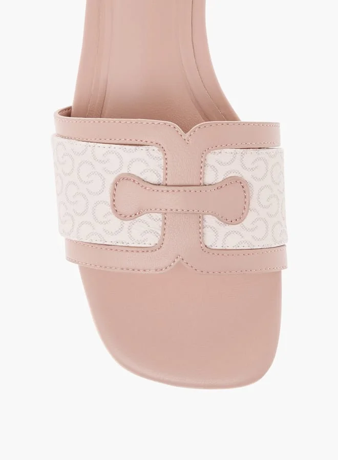 Celeste Womens Textured Slip-On Sandals