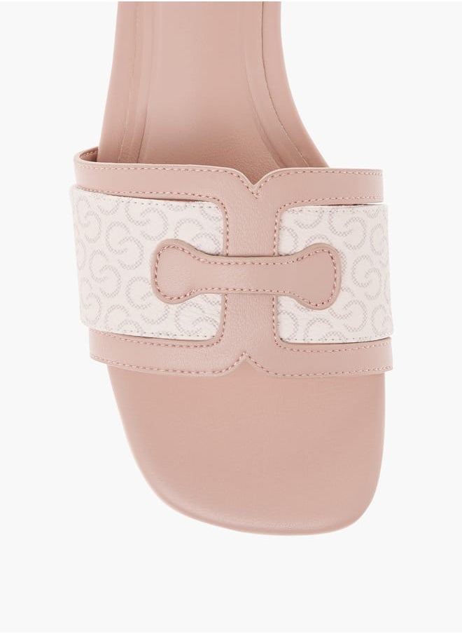 Celeste Womens Textured Slip-On Sandals  - Image 4