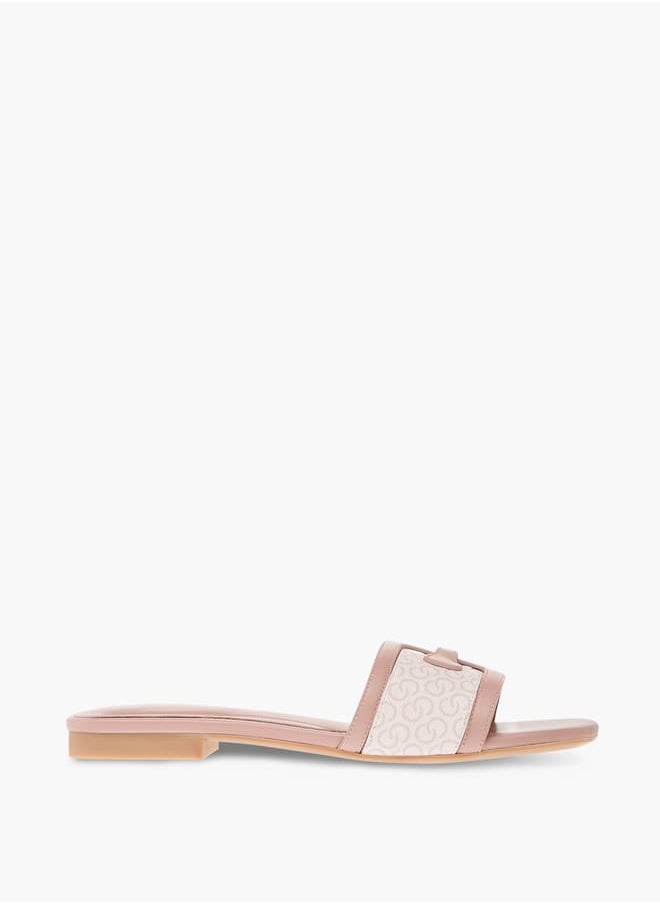 Celeste Womens Textured Slip-On Sandals  - Image 3