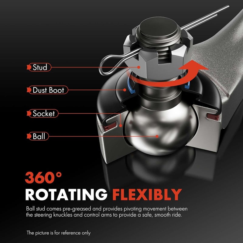 A-Premium Front Rearward Lower Control Arm Set for Cadillac CTS - Image 3