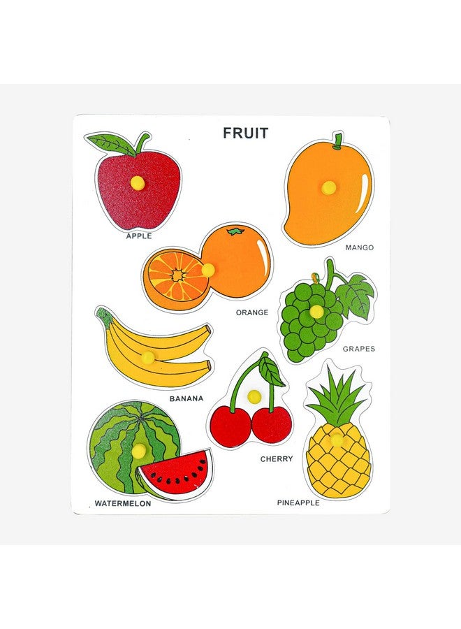 Tantrums Preschool Fruit Puzzle Set Toy Designed Based on Montessori Educational Learning Process - Attractive Multicolor Education Puzzle Learning Aid for Kids (Multicolor Pieces) - Image 1