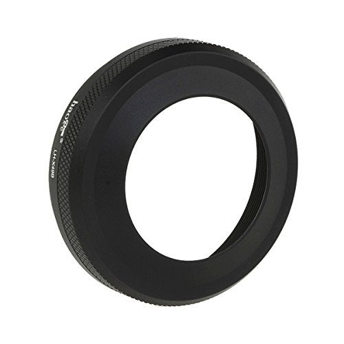 Haoge LH-X49B 2in1 All Metal Ultra-Thin Lens Hood with Adapter Ring Set for Fuji Fujifilm FinePix X70 X100 X100S X100T X100F Camera Black Replaces Fujifilm LH-X100 AR-X100 LH-X70 - Image 5