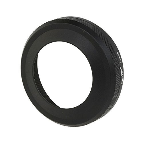 Haoge LH-X49B 2in1 All Metal Ultra-Thin Lens Hood with Adapter Ring Set for Fuji Fujifilm FinePix X70 X100 X100S X100T X100F Camera Black Replaces Fujifilm LH-X100 AR-X100 LH-X70 - Image 4