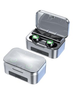 Wireless Bluetooth Earbuds + Charging Case | IPX4 Sweatproof | Bluetooth 5.2 Connection, LED Power Display Charging Case In-ear Earbuds with Microphone for Android Phone Games