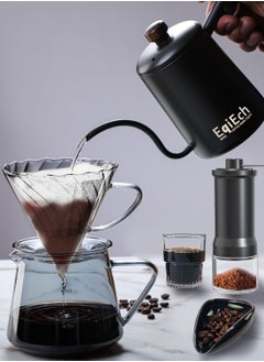 EqiEch V60 Coffee Maker Set,14-Piece Drip Coffee Maker Set,Hand Drip Coffee Set with Portable Carry Case,Manual Pour Over Coffee Maker Set with Coffee Scale,Coffee Pot,Coffee Filter,for Coffee Lover  - Image 3