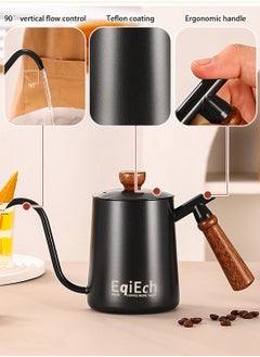 EqiEch V60 Coffee Maker Set,14-Piece Drip Coffee Maker Set,Hand Drip Coffee Set with Portable Carry Case,Manual Pour Over Coffee Maker Set with Coffee Scale,Coffee Pot,Coffee Filter,for Coffee Lover  - Image 4
