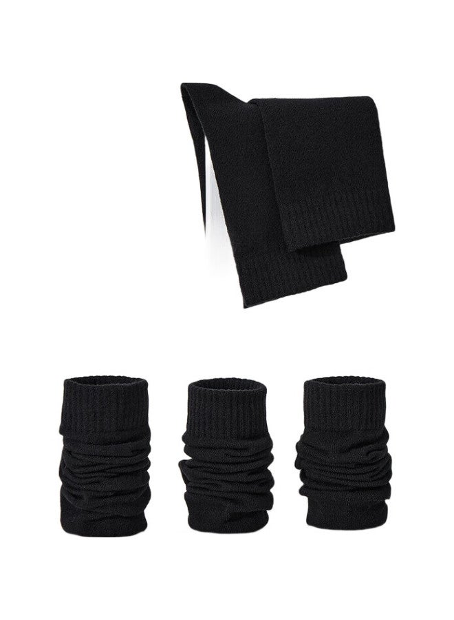 Your Sun Yiershuang [100% Pure Cotton] Men'S Socks, Autumn And Winter, Sweat-Absorbing And Breathable Cotton Socks, Solid Color Mid-Calf Socks, 5 Pairs - Image 3