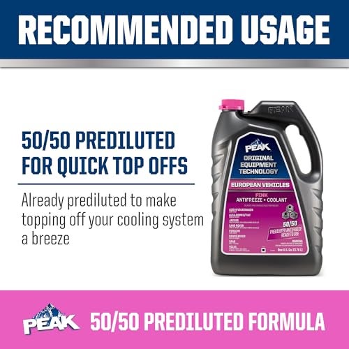PEAK OET Extended Life Pink 50/50 Prediluted Antifreeze/Coolant for European Vehicles, 1 Gal. - Image 5