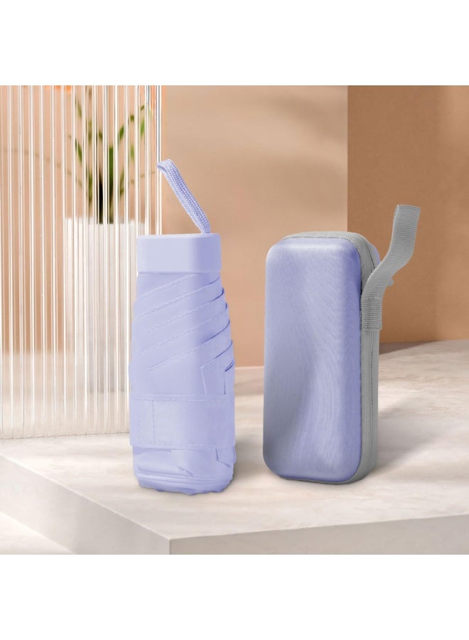 HIHILOOK Mini Travel Umbrella Purse with Case Compact, Lightweight, UV Umbrella UPF 50+ Sun Protection, Windproof Portable Parasol for Women, Men & Kids - Image 2