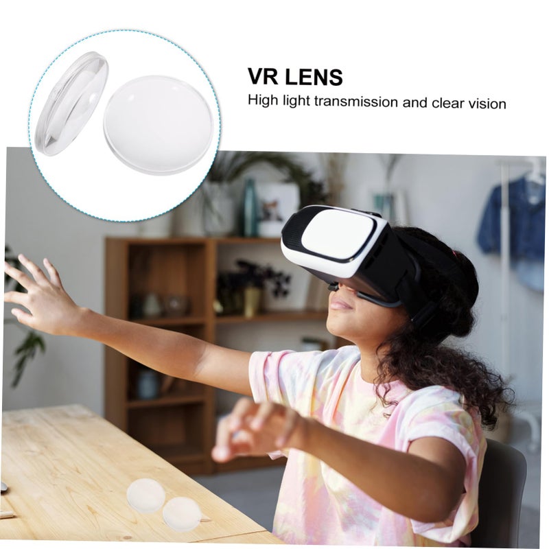 10 Pack VR Glasses Replacement Lenses Acrylic Anti Dizzy Easy Install Compatible with Eyeglasses - Image 4