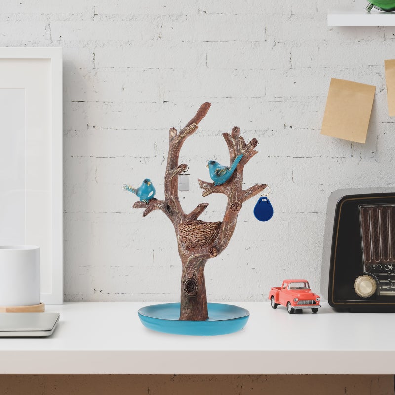 Artificial Resin Tree Adornment Decorative Tree Bird Figurine Home Ornament - Image 5