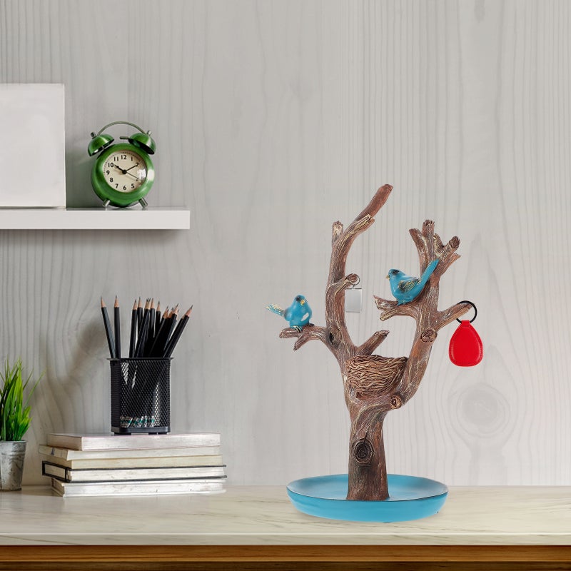 Artificial Resin Tree Adornment Decorative Tree Bird Figurine Home Ornament - Image 4