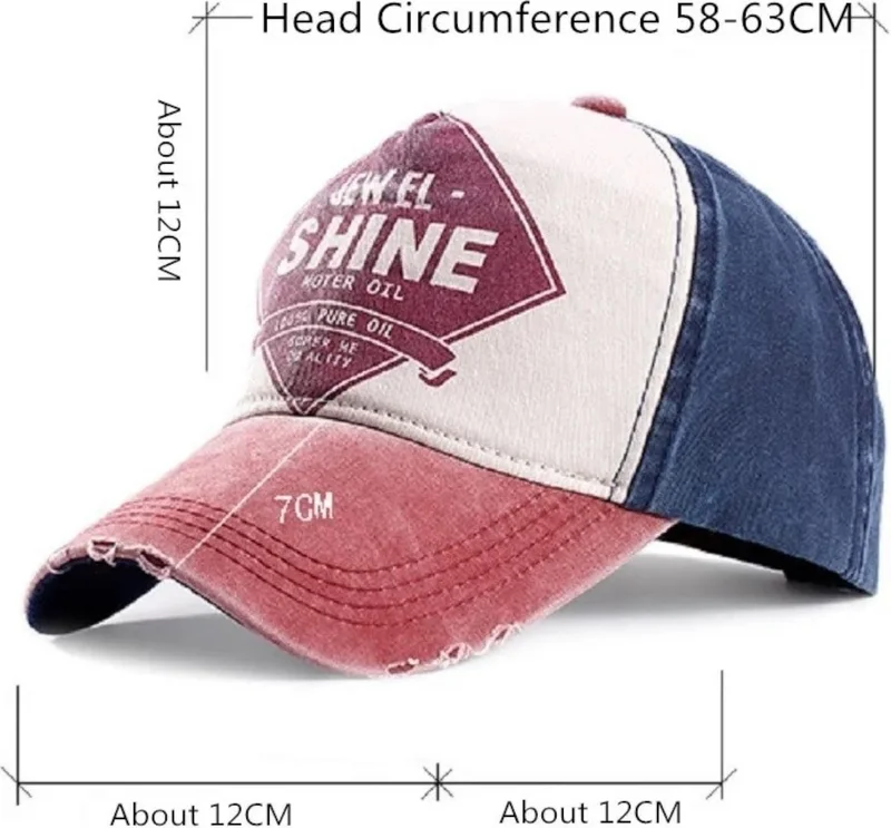 Tezzgelsin Antique Jewel Shine Adjustable Baseball Cap Hat Baseball Hat