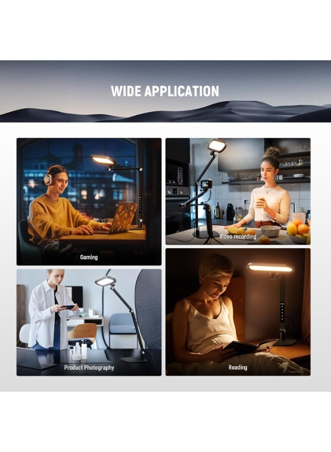 Neewer Basics Desktop Full Screen Light FR16 – LED Video Lighting Panel For Desk Setup, Streaming, Video Calls, Content Creation And Home Office Lighting - Image 2