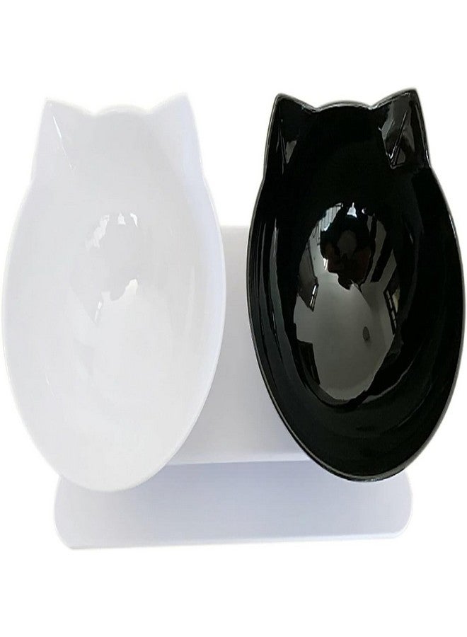Emily Pets Cat Bowls Elevated Cat Food Water Bowls Set, 15° Tilted Raised Cat Bowls, Anti Vomiting Cat Dish Pet Feeder Bowls With Stand For Indoor Cats And Small Dogs - Image 2