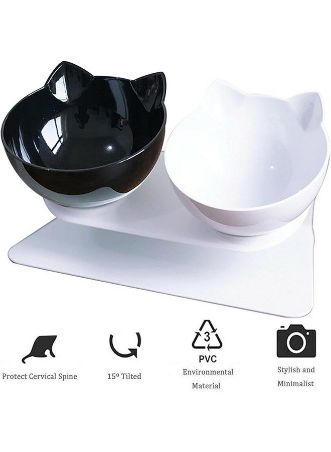 Emily Pets Cat Bowls Elevated Cat Food Water Bowls Set, 15° Tilted Raised Cat Bowls, Anti Vomiting Cat Dish Pet Feeder Bowls With Stand For Indoor Cats And Small Dogs - Image 4