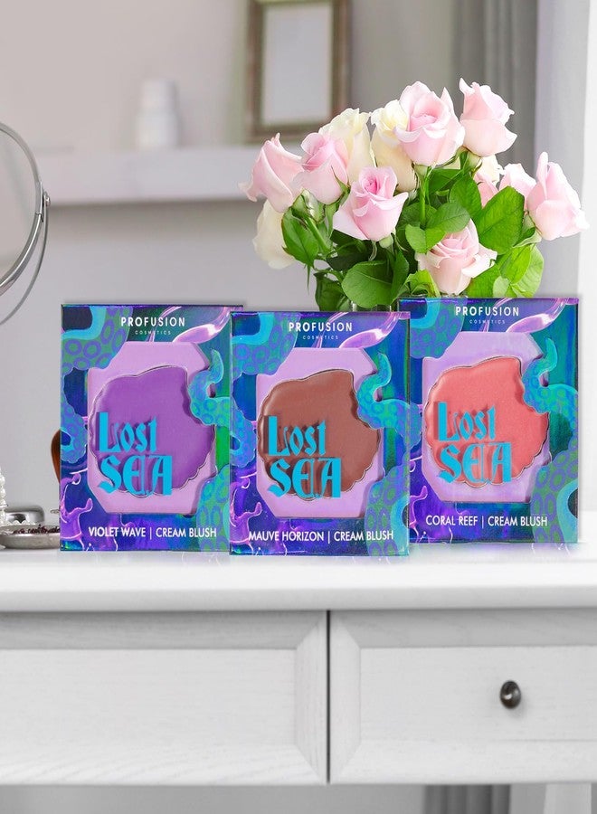 Profusion Cosmetics Sea Witch Cream Blush, Channel Your Inner Siren for Mesmerizing Look, Get Mermaid Glow and Achieve Stunning Cheek Color with Sea Witch Cream Blush (Violet Wave, 1) - Image 5