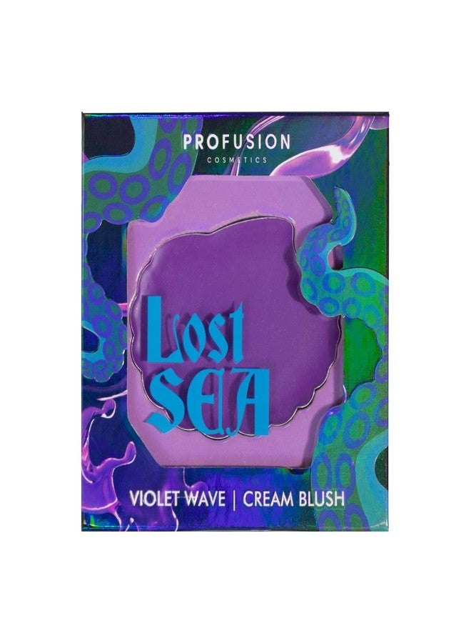Profusion Cosmetics Sea Witch Cream Blush, Channel Your Inner Siren for Mesmerizing Look, Get Mermaid Glow and Achieve Stunning Cheek Color with Sea Witch Cream Blush (Violet Wave, 1) - Image 1