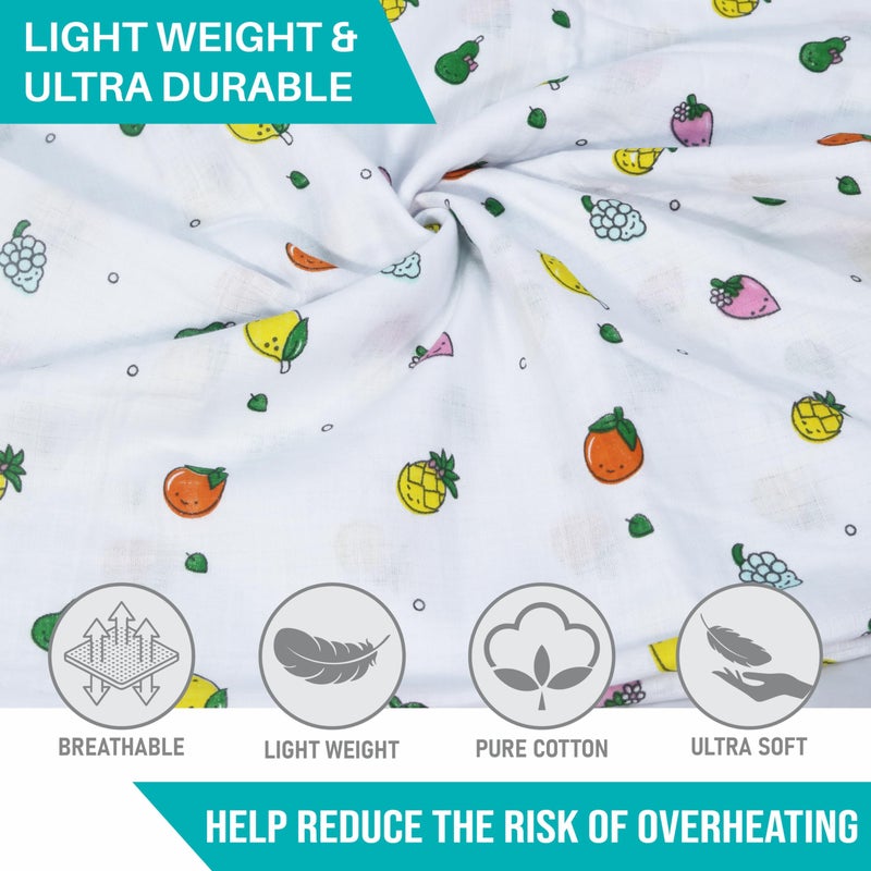 Motherly Muslin Baby Swaddle Wrap Burping Cloth for Newborn Baby, Malmal Baby Swaddle Wrap, Dreamy Wrap Cozy Swaddle, Breathable Soft Receiving Blanket for Newborn Boys & Girls Infant Gift (Pack of 2) - Image 3
