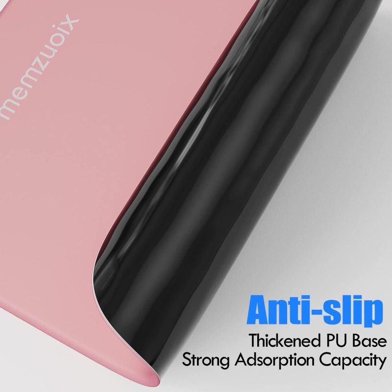 memzuoix Pink Ergonomic Mouse Pad with Wrist Rest Support,Premium Memory Foam Cushioning for Pain Relief, Non-Slip PU Base for Stable Smooth Control - Perfect for Laptop, Computer, and Home Office - Image 4