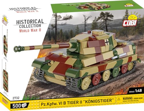 COBI Historical Collection PzKpfw VI B Tiger II Konigstiger Tank Building Set 500 Pieces - Image 5