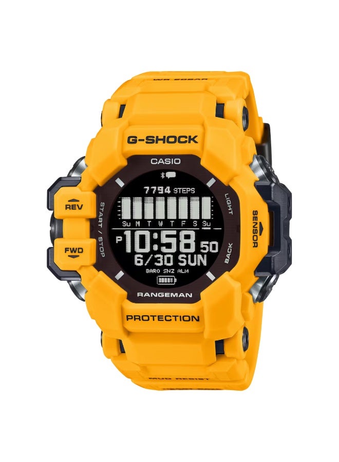 كاسيو ساعة كاسيو ماستر أوف جي رانجمان GPR-H1000-9D تعمل بالطاقة الشمسية، مزودة بنظام تحديد المواقع العالمي (GPS) - لون أصفر - Image 1