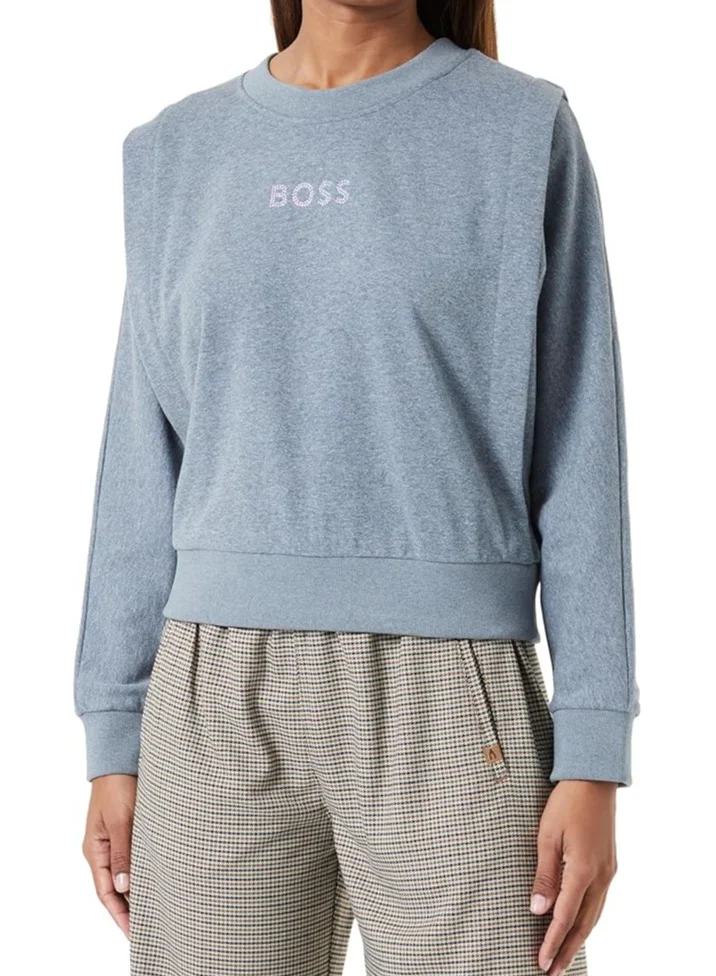 BOSS Logo Knitted Sweatshirt
