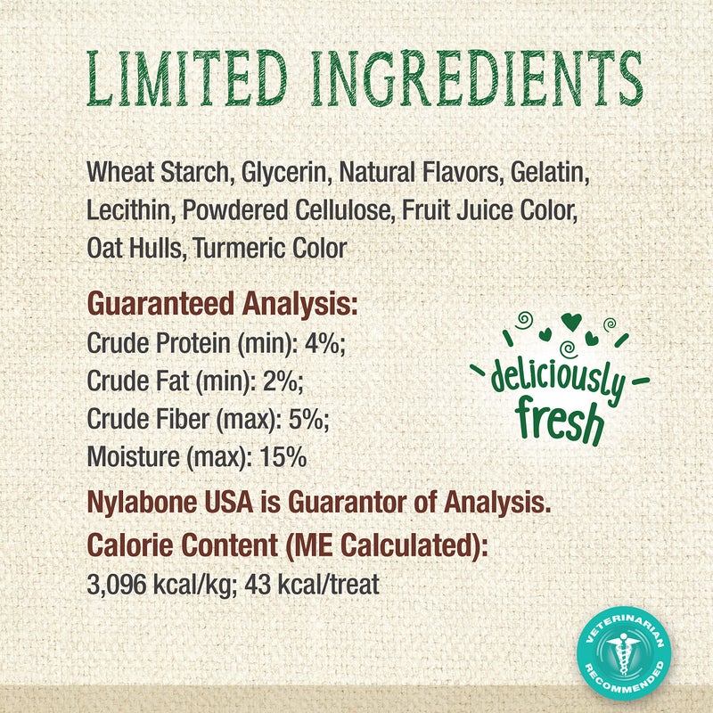 Nylabone Nutri Dent Dog Dental Chews - Natural Dog Teeth Cleaning & Breath Freshener - Dental Treats for Dogs - Fresh Breath Flavor, Small (28 Count) - Image 4