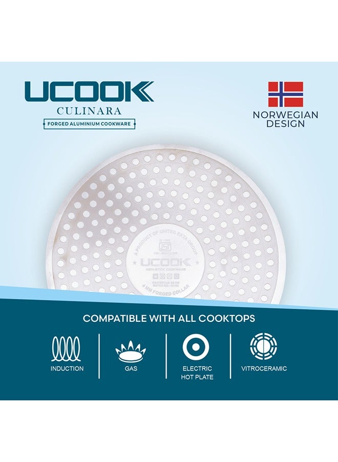 UCOOK Ucook Culinara Granite Cookware Set 7pcs -blue  - Image 5