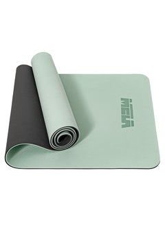 MELA Non-Slip Yoga Mat For Home Gym - 6Mm Thick, Eco-Friendly Tpe, Cushioned Exercise Mat With Carry Strap - Perfect For Yoga, Pilates, Fitness Training, & Gymnastics Essentials  - Mint  - Image 1